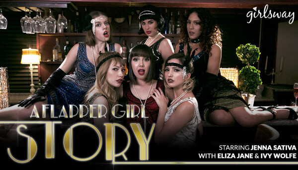 Jenna Sativa Time Travels to Roaring '20s in Girlsway's 'A Flapper Girl Story'